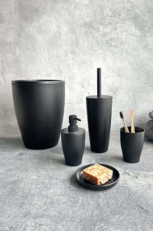 Pure Banyo Seti 5'li - Siyah - 1