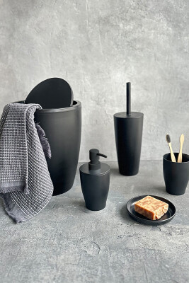 Pure Banyo Seti 5'li - Siyah - Primanova (1)