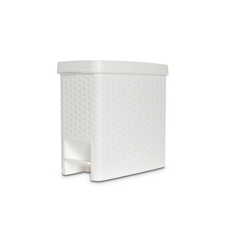 Rattan Pedallı Kova Beyaz - 1