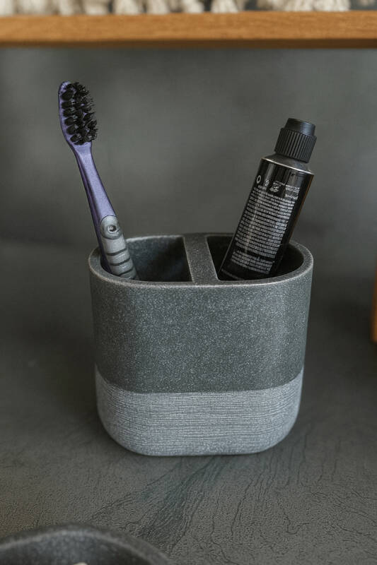 Reve Banyo Seti 5 Parça - Gri - 7
