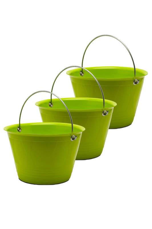 Saplı Kova-Yeşil 3'Lü Set - 1