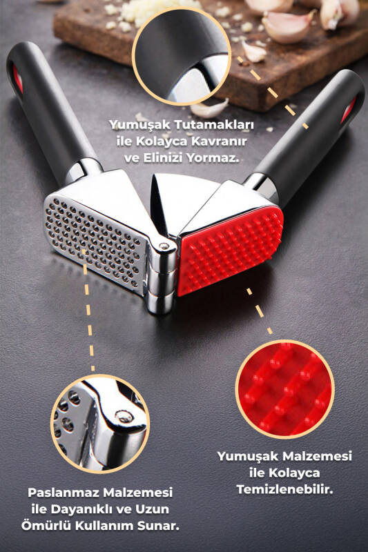 Sarımsak Ezici - Siyah - 2