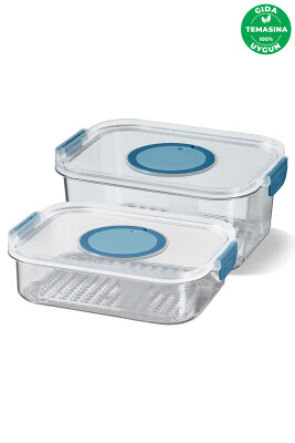 Seoul Buzdolabı Saklama Kapları 2'li Set (1200 ML + 2000 ML) - 1