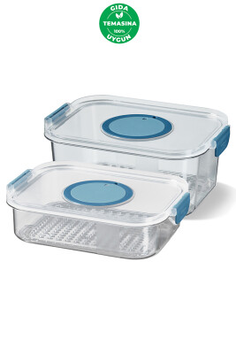 Seoul Buzdolabı Saklama Kapları 2'li Set (1200 ML + 2000 ML) - 1