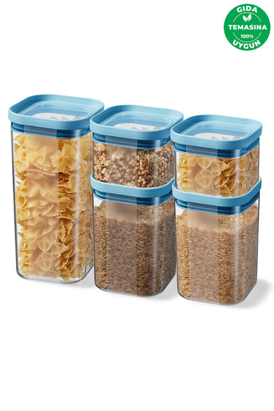 Seoul Kuru Gıda Saklama Kabı 1800 ML - 12 x 12 x 23 CM - 4