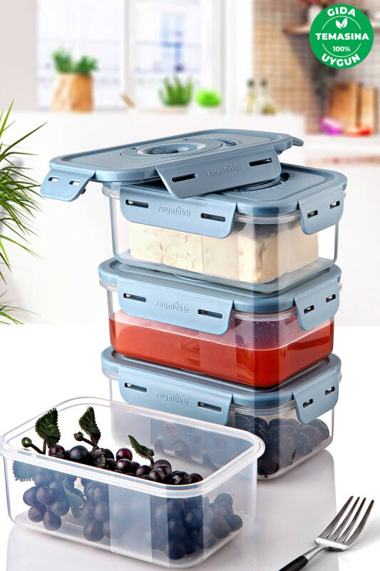 SEOUL ÜRÜN SAKLAMA KABI 600 ML 4'LU SET - 1