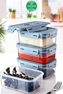 SEOUL ÜRÜN SAKLAMA KABI 600 ML 4'LU SET - 1