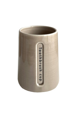 Taper Bej Diş Fırçalık - Primanova