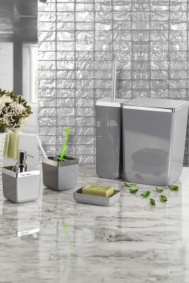 Toskana Banyo Seti - Gri - Primanova