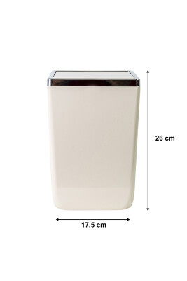 Toskana Çöp Kovası 6 Lt Bej - 3