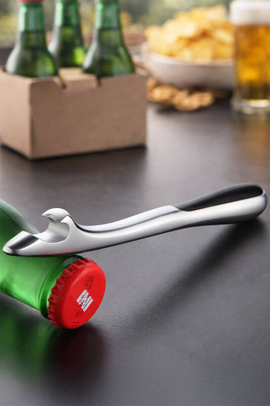 Yatay Şişe Açacağı - Metalik - 1